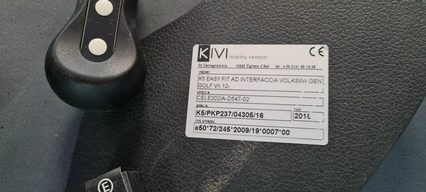 KIVI K5 EASY Fit AD Interfaccia VW GOLF VII , Handicap Umbausatz PKW
